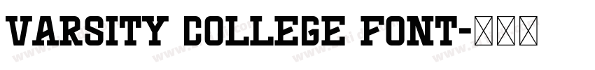 Varsity College Font字体转换